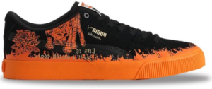 Giay Puma Suede Skate x Hirotton 'Black Orange' 389993-01