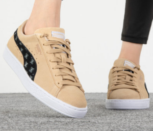 Giay Puma Suede T7 'Tan Black' 388717-01