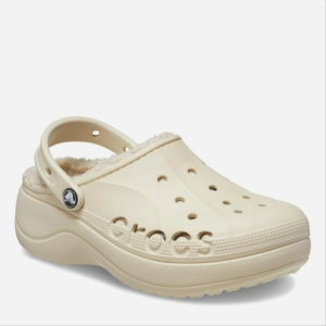 Dep Crocs Baya Platform Lined Clogs 'Off White' 208708-11S