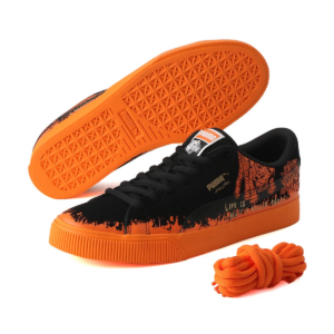 Giay Puma Suede Skate x Hirotton 'Black Orange' 389993-01