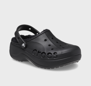 Dep Crocs Baya Platform Lined Clogs 'Black' 208708-001