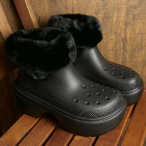 Giay Crocs Stomp Lined Boot 'Black' 208718-001