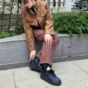 Giay Nike Air Force 1 Low 'Black Indigo' DZ2708-500