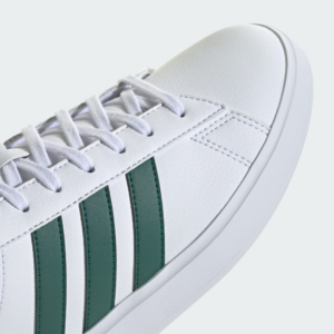 Giay Adidas Grand Court Cloudfoam 'White Green' ID4465