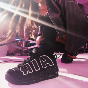 Giay Nike Air More Uptempo Low x AMBUSH 'Black' FB1299-001