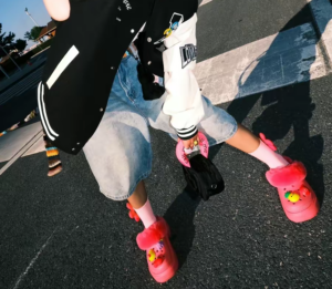 Dep Crocs Stomp Lined Clog 'Pink' 208546-6VZ