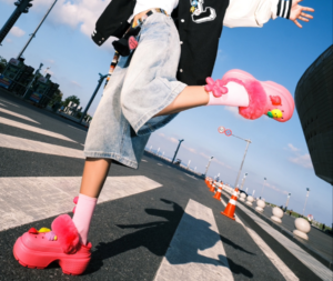 Dep Crocs Stomp Lined Clog 'Pink' 208546-6VZ