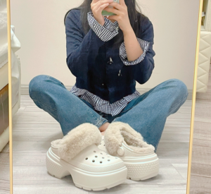 Dep Crocs Stomp Lined Clog 'Gray' 208546-160