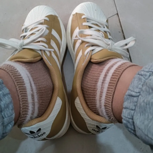 Giay Adidas Superstar 'Golden Beige' HP7830