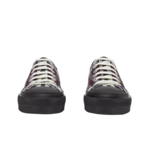 Giay Burberry Vintage Check Cotton 'Deep Maroon' 80576111