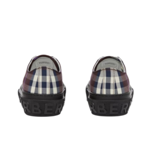 Giay Burberry Vintage Check Cotton 'Deep Maroon' 80576111