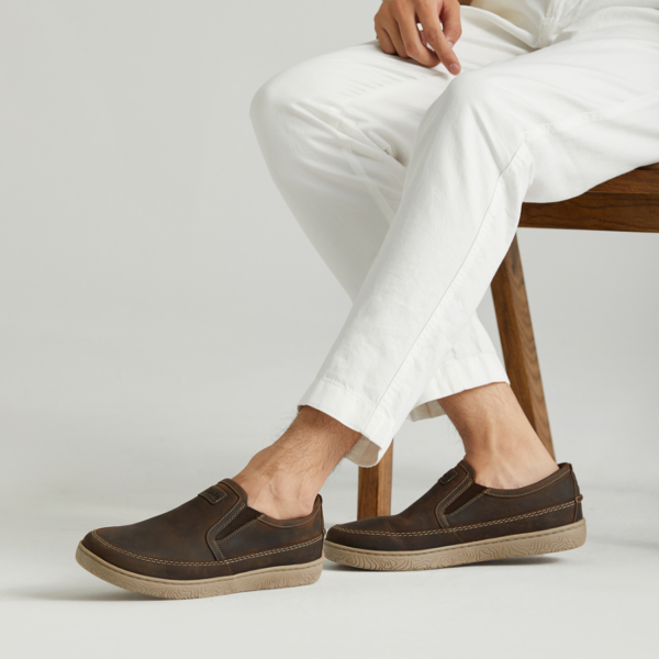 Giay Clarks Hodson 'Brown' 261721587