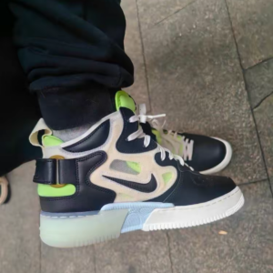 Giay Nike Air Force 1 Mid React 'Black Neon' DQ1872-100