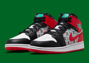 Giay Nike Air Jordan 1 Mid SE 'Ugly Christmas Sweater' DM1208-150
