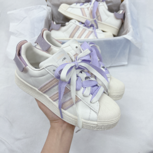 Giay Adidas Originals Superstar 'White Purple Pink' H03727