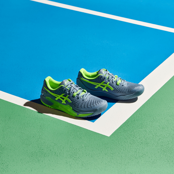 Giay Asics Gel Resolution 9 Steel 'Blue Green' 1041A330-400