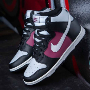 Giay Nike Dunk High 'White Black Maroon' DD1869-005