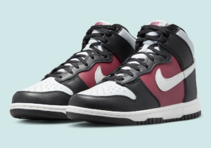 Giay Nike Dunk High 'White Black Maroon' DD1869-005