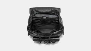 Balo Coach Hudson Backpack In Leather 'Black' F50053