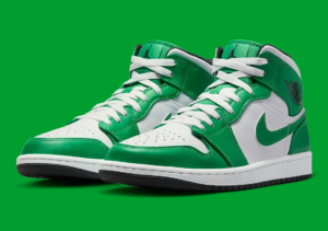 Giay Nike Air Jordan 1 Mid 'Lucky Green' DQ8423-301