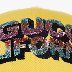 Mu Gucci Logo Embellished 'Yellow' 703207-4HAPQ-7175