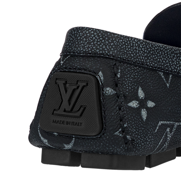 Giay Louis Vuitton LV Driver Moccasin 'Black' 1AAS2L