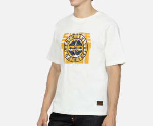 Ao Evisu Logo And Floral Print Regular Fit 'White' 2EAEPM3TS1176XXCT