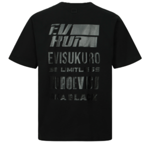 Ao Evisu Multi Graphics Print Regular Fit T-shirt 'Black' 2EAGNM3TS5088XXCT