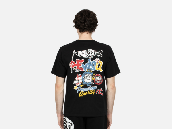 Ao Evisu Hyottoko Festival Print Regular Fit 'Black'