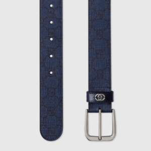 That Lung Gucci Belt With Interlocking G Detail 'Dark Blue' 673921-FABY3-8442