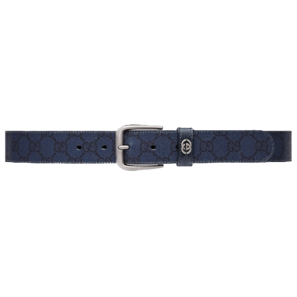 That Lung Gucci Belt With Interlocking G Detail 'Dark Blue' 673921-FABY3-8442