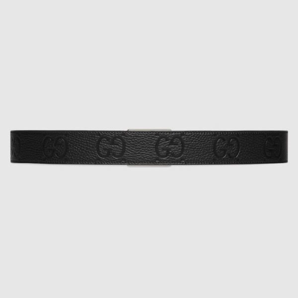 That Lung Gucci GG Rubber Effect Leather 'Black' 761567-AABZA-1000