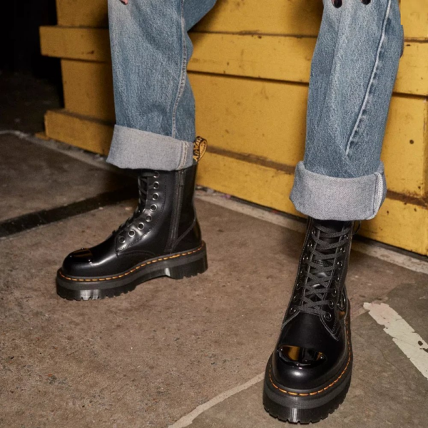 Giay Dr. Martens Jadon Buttero Leather Platform 'Black' 30789001