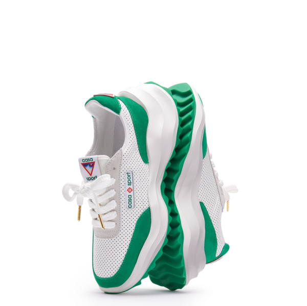 Giay Casablanca Atlantis Tennis Sneaker 'White Green' AF22-SNK-001-03