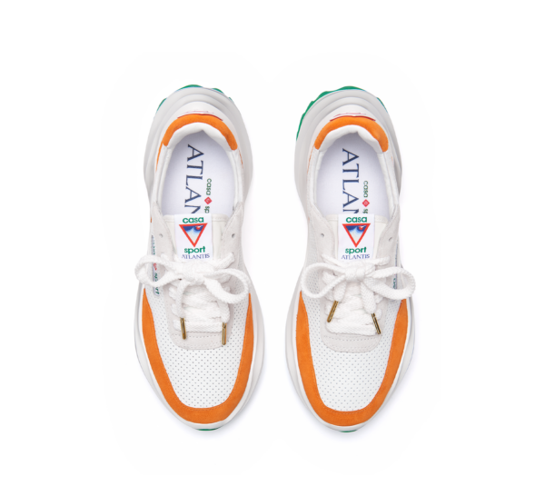 Giay Casablanca Atlantis Sneaker 'White Clay Orange' AF22-SNK-001-02