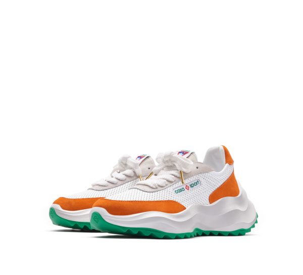 Giay Casablanca Atlantis Sneaker 'White Orange' AF22-SNK-002-02