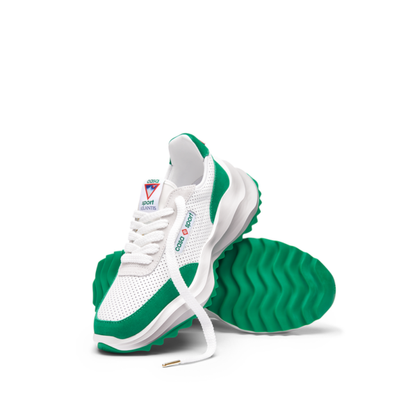 Giay Casablanca Atlantis Tennis Sneaker 'White Green' AF22-SNK-001-03