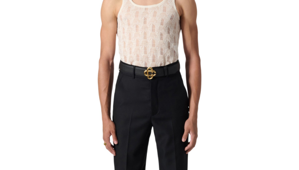 That Lung Casablanca CC Logo Buckle 'Black' AS23-ACC-014-01