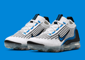 Giay Nike Air VaporMax 2021 Flyknit GS 'White Photo Blue' DB1550-101