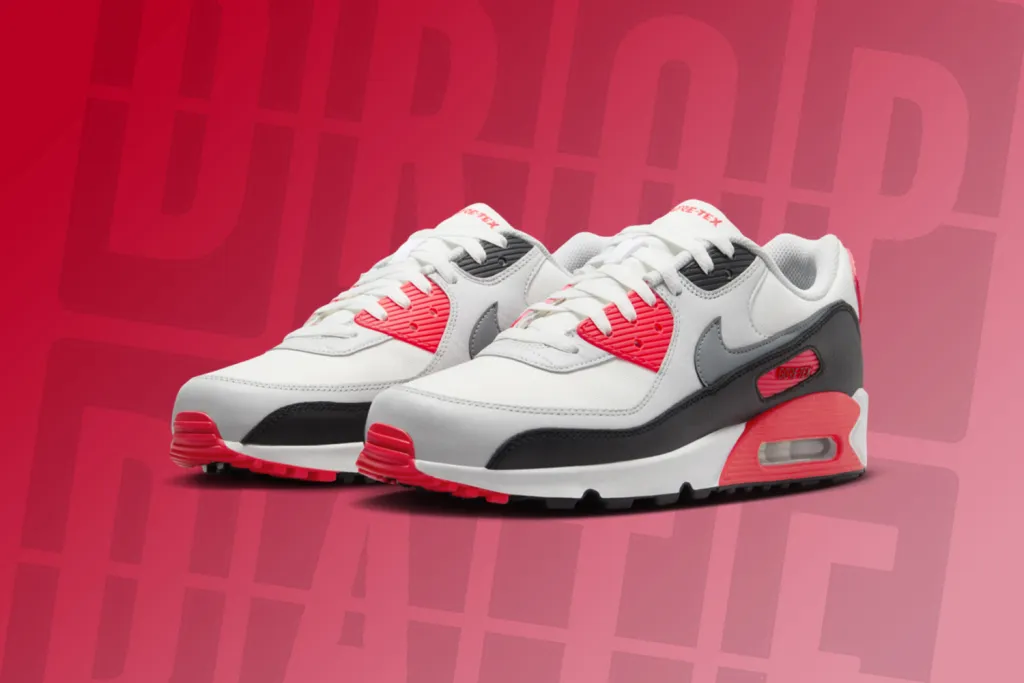Nike ra mắt Air Max 90 “Infrared” dưới phiên bản GORE-Tex (GTX) Hinh anh 2: Nike ra mat Air Max 90 “Infrared” duoi phien ban GORE-Tex (GTX)