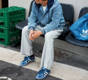 Giay Adidas Gazelle Indoor 'Navy White' ID1008