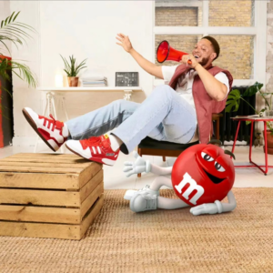 Giay Adidas Forum 84 Low x M&M 'Red' GZ1935