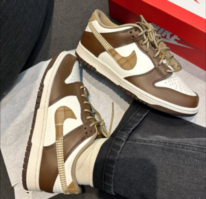 Giay Nike Dunk Low GS 'Brown Plaid' FV3653-191