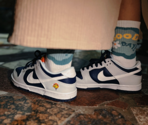 Giay Nike Dunk Low GS 'White Midnight Navy' FN6968-025