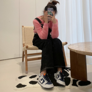 Giay Nike Dunk Low GS 'White Midnight Navy' FN6968-025