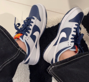 Giay Nike Dunk Low GS 'White Midnight Navy' FN6968-025