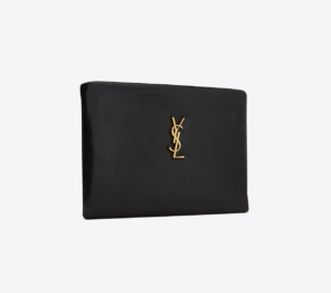 Tui Saint Laurent Calypso Small Pouch In Lambskin 'Black' 765025AACX71000