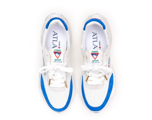 Giay Casablanca Atlantis Sneaker 'White Blue' AF22-SNK-002-05