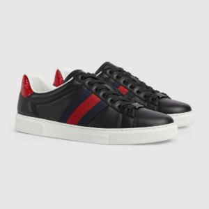 Giay Gucci Ace Sneaker With Web 'Black' 757892-AACAG-1096