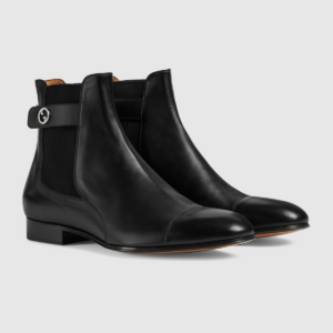 ‎Giay Gucci Blondie Ankle Boot 'Black' 757777-06F80-1000